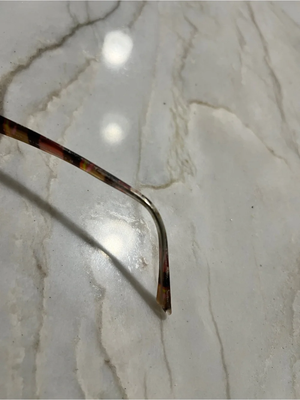 Women's FYSH UK Semi-Rimless Reading Glasses in Brown with Gold Accents